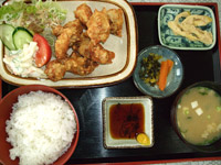 とり天定食